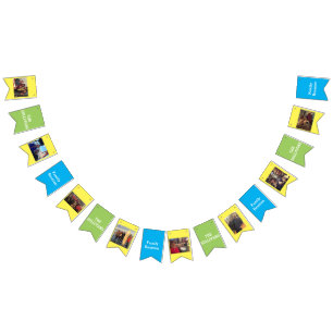 Family Reunion Family Photos and Name Custom Bunting Flags