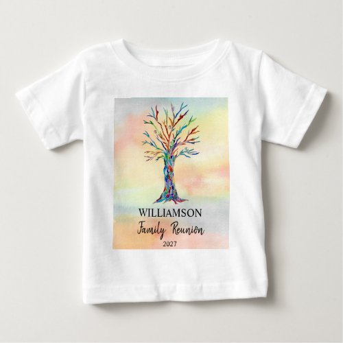 Family Reunion Family Tree Babys T_Shirt