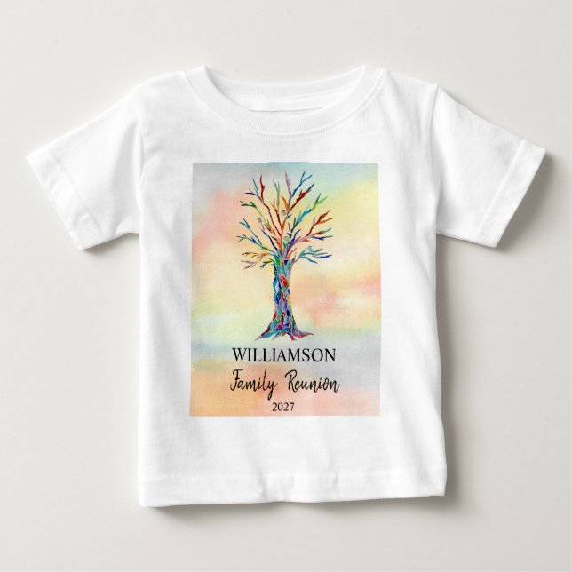 Family Reunion Family Tree Baby's T-Shirt (Front)