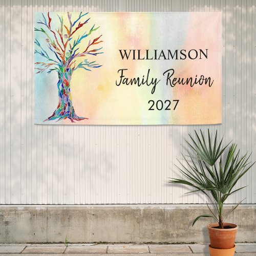 Family Reunion Family Tree Banner