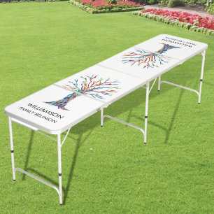 Family Reunion Family Tree  Beer Pong Table