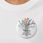 Family Reunion Family Tree Custom Name Tag Button<br><div class="desc">This Family Reunion Tag is decorated with a colorful mosaic family tree. Easily customizable with your family name. Use the Customize Further option to change the text size, style or color if you wish. Makes a great souvenir after the event. Because we create our own artwork you won't find this...</div>