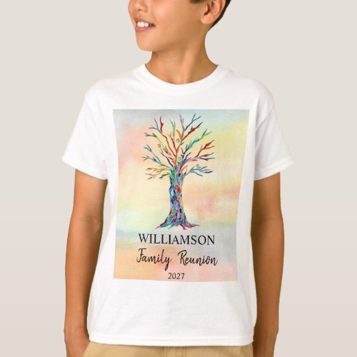 Family Reunion Family Tree Kids T_Shirt