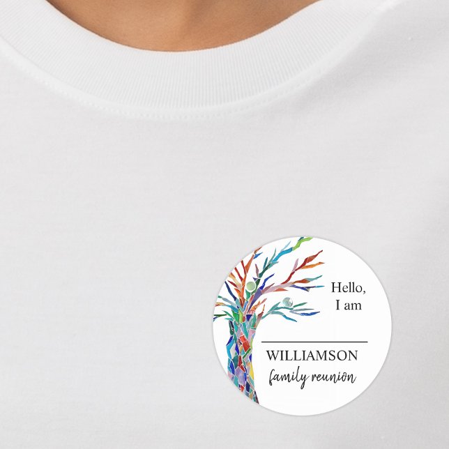 Family Reunion Family Tree Name Tag (Creator Uploaded)