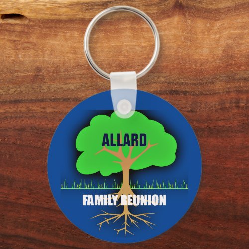 Family ReunionFamily Tree TEMPLATE Keychain