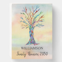 Family Reunion Family Tree    Wooden Box Sign