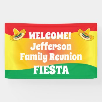 Family Reunion Fiesta Theme Banner by Sideview at Zazzle