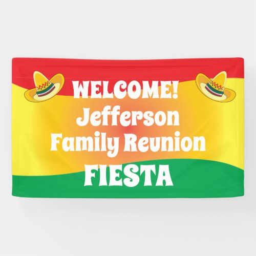 Family Reunion Fiesta Theme Banner