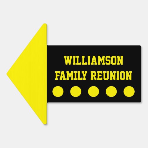 Family Reunion Finder Direction Sign
