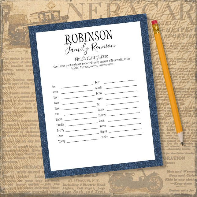 Family Reunion Finish Their Phrase Game (Creator Uploaded)