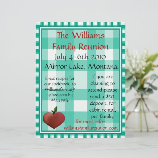 Family Reunion Flier (Standing Front)