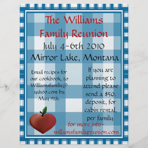 Family Reunion Flier Flyer