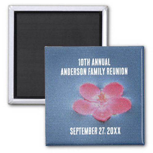 Family Reunion Floral Annual Summer Vacation Magnet