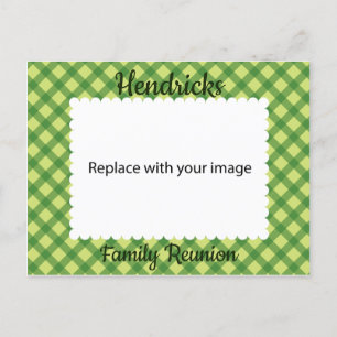Family reunion frame invitation postcard