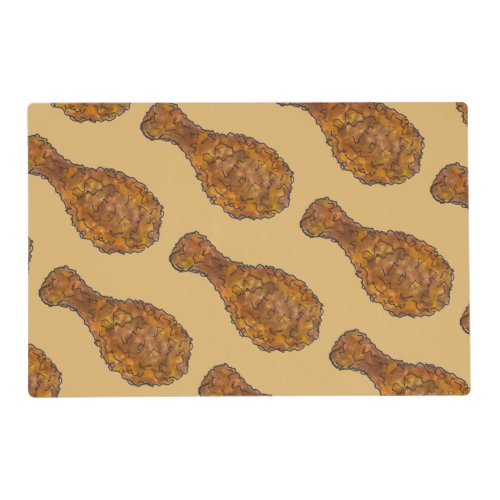 Family Reunion Fried Chicken Leg Drumstick Picnic Placemat
