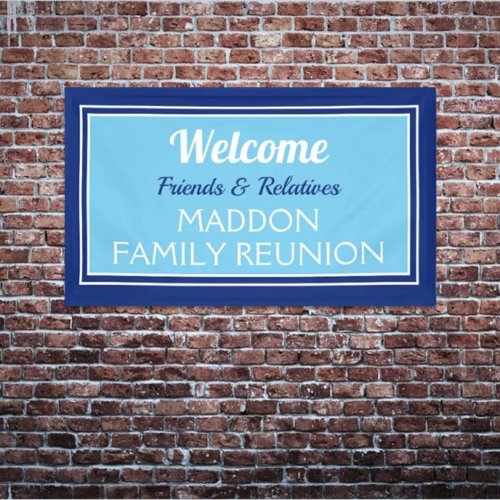 Family reunion friends  relatives banner