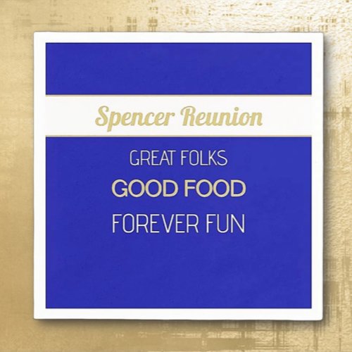 FAMILY Reunion Fun! CUSTOM Reunion  Napkins