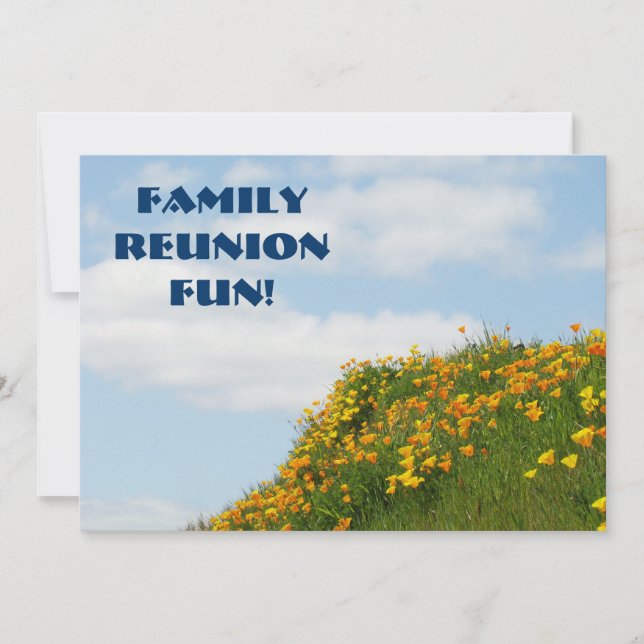 Family Reunion Fun! Invitations Cards Events Party (Front)
