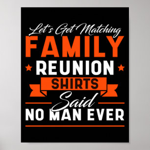 Family reunion funny performance poster