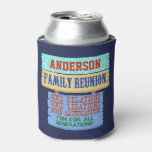 Family Reunion Funny Wooden Sign | Add Name Can Cooler at Zazzle