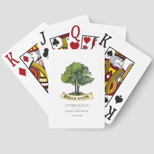 Family Reunion Games Room Custom Playing Cards