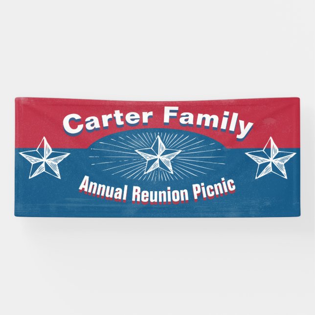 Family Reunion Gathering Event Picnic Banner (Horizontal)