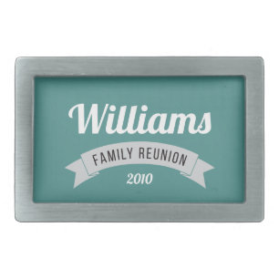Family reunion gathering love custom personalize belt buckle