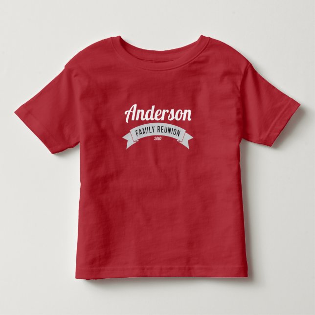 Family reunion gathering love custom personalize toddler t-shirt (Front)