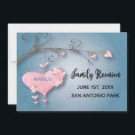 Family Reunion Gathering Save The Date Heart Tree<br><div class="desc">Family Reunion save the date card with a love tree theme. Your family name on the heart of this family tree. Perfect as a save the date for your summer time potluck picnic or backyard barbecue. Beautiful watercolor design with hearts and family tree branches.</div>
