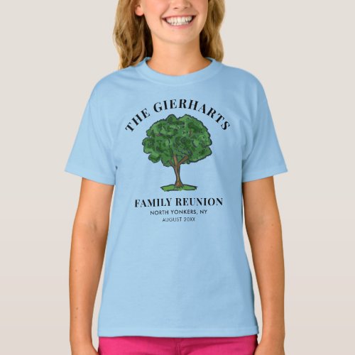Family Reunion Genealogy Tree Cousins Custom T_Shirt