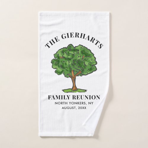 Family Reunion Genealogy Tree Cousins Get Together Hand Towel