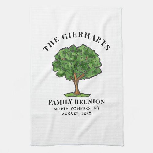 Family Reunion Genealogy Tree Cousins Get Together Kitchen Towel
