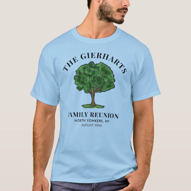 Family Reunion Genealogy Tree Cousins Get Together T-Shirt (Front)