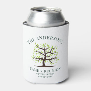 Family Reunion Genealogy Tree Custom Can Cooler