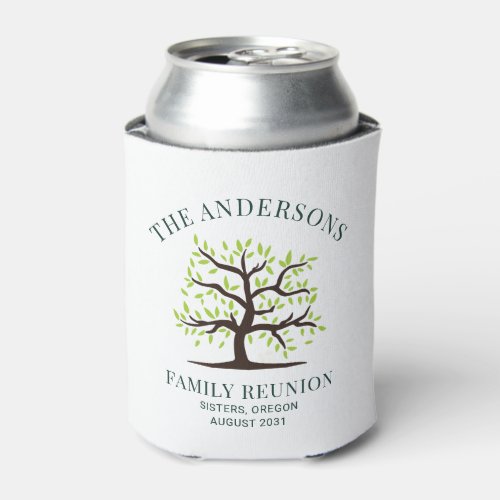 Family Reunion Genealogy Tree Custom Can Cooler
