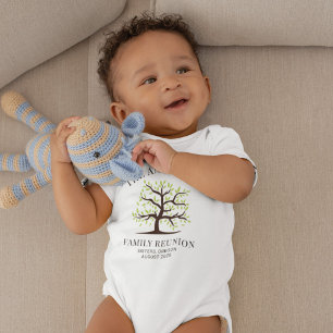 Family Reunion Genealogy Tree Matching Custom Baby Bodysuit