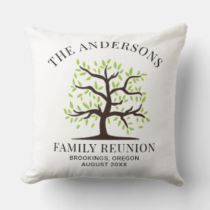 Family Reunion Genealogy Tree Matching Throw Pillow