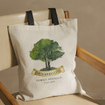 Family Reunion Genealogy Tree Matching Tote Bag<br><div class="desc">Featuring a watercolor tree,  this cute minimalist family reunion tote bags template is easy to customize and ready to add your yearly family gathering details this year. You can click the "Personalize" button to add your reunion event.</div>