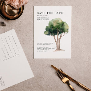 Family Reunion Genealogy Tree Save the Date Announcement Postcard