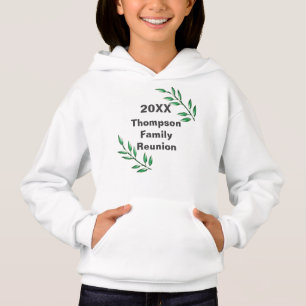 Family Reunion Green Leaves on Tree Branches Hoodie