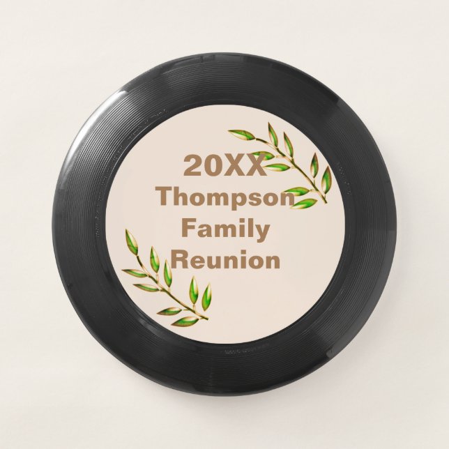 Family Reunion Green Tree Branch Activity Game Wham-O Frisbee (Front)