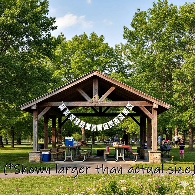 Family reunion greenery customizable bunting flags (Creator Uploaded)