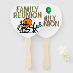 Family reunion hand fan