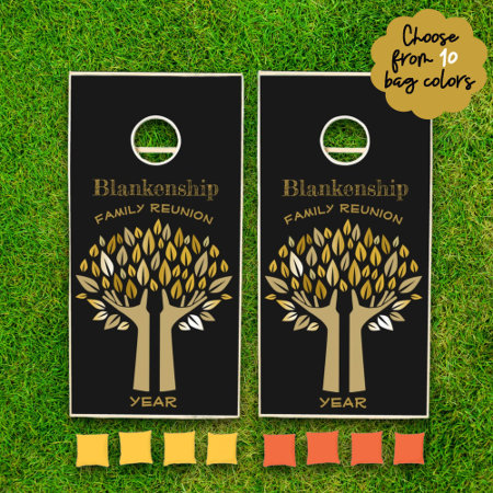 Family Reunion Hands Up Tree Leaves Party Game
