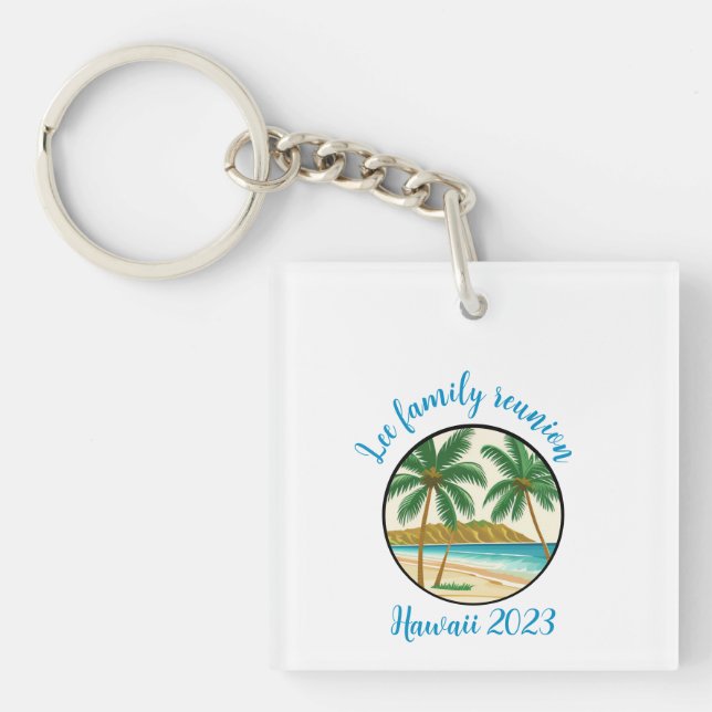 Family Reunion Hawaii Keychain (Front)