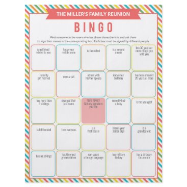 Family Reunion Ice Breaker 2 in 1 Games Flyer Family Reunion Ice Breaker 2 in 1 Games Flyer