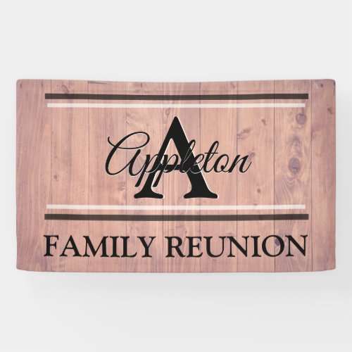 Family Reunion Ideas Design Template Pink Banner