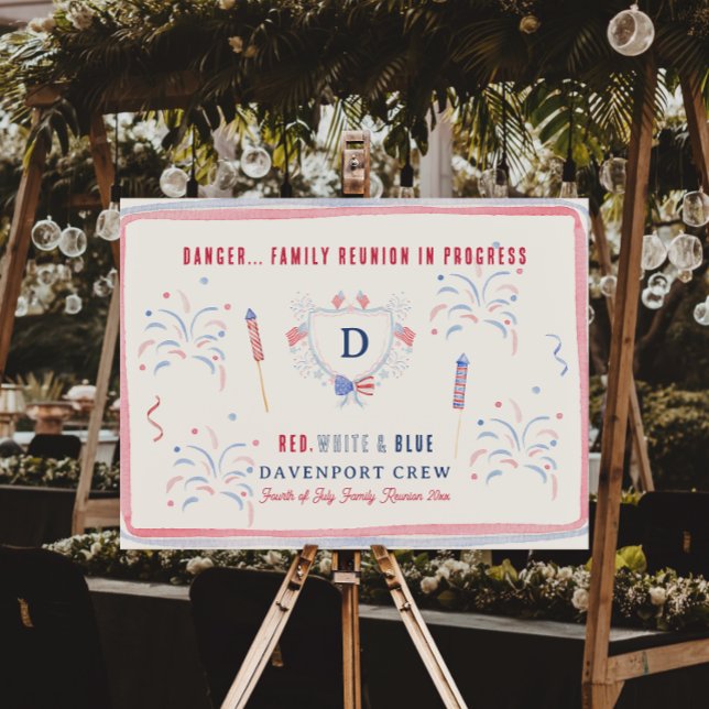 Family Reunion in Progress | 4th of July Welcome Foam Board (Creator Uploaded)