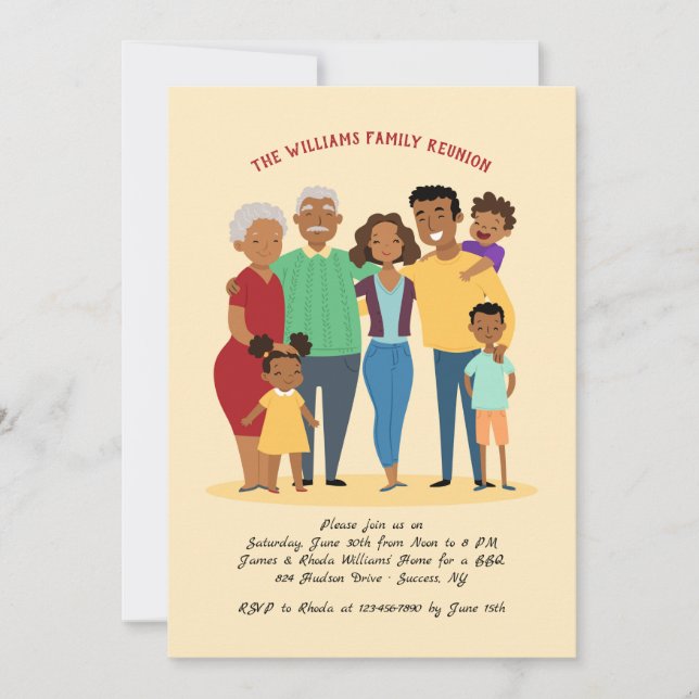 Family Reunion Invitation (Front)