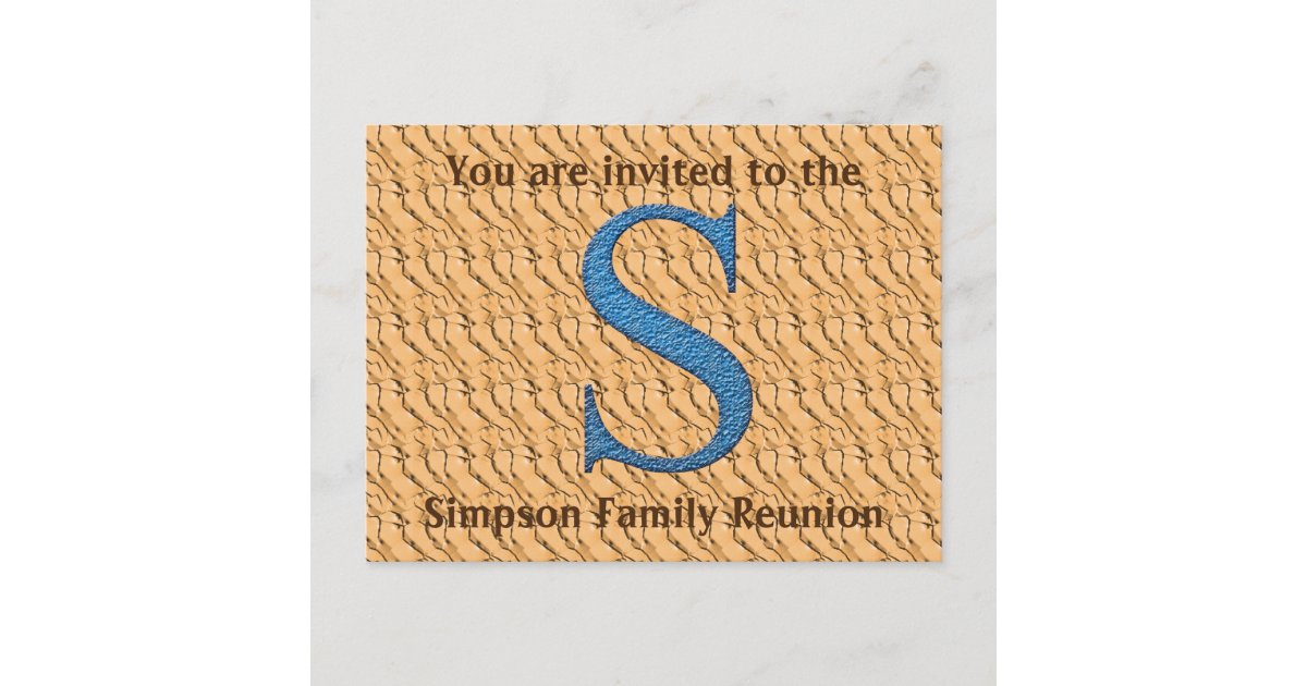 family reunion letter